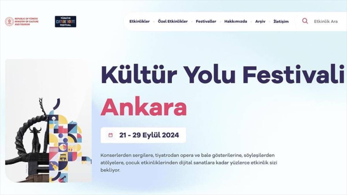 Ankara Kültür Yolu Festivali 21 Eylül'de başlıyor