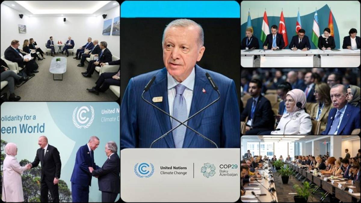 Türkiye, Azerbaycan'da düzenlenen COP29'a üst düzey katılım sağladı