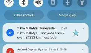 Depremden 10 saniye önce telefonlara gelen uyarı sosyal medyada gündem oldu